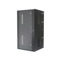 PANDUIT Gabinete PanZone de Montaje en Pared, de 19in, Puerta con Ventana de Seguridad, 26 UR, 635mm de Profundidad, Color Negro MOD: PZWMC26W