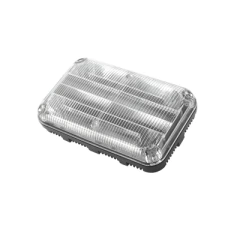 FEDERAL SIGNAL Luz de advertencia Quadraflare LED, Flasher Integrado, Mica Transparente y Led Ámbar MOD: QL-64C-AA