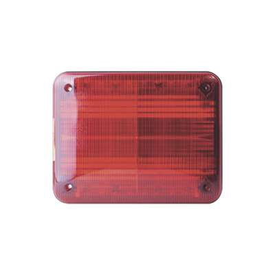 FEDERAL SIGNAL Luz de advertencia Quadraflare LED, Flasher Integrado y Mica de color Rojo MOD: QL97RR