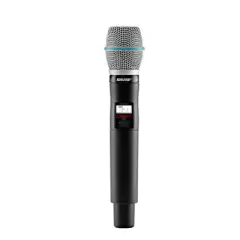 Shure QLXD2/B87A-J50 - Transmisor con Micrófono de Mano - Potencia de Transmisión Ajustable - Hasta 9 Horas de Duración de Batería