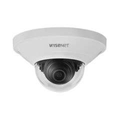 Hanwha Techwin Wisenet Cámara IP Tipo Mini Domo interior 2 Megapíxel / Lente 2.8 mm / WDR 120db / H.265 & WiseStream / Conteo de personas MOD: QND-6011