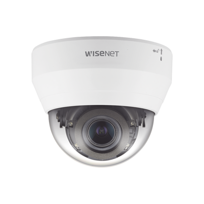 Hanwha Techwin Wisenet Cámara IP Tipo Domo Interior 2 Megapíxel / Lente Varifocal 3.2-10mm / IR 20M / WDR 120db / H.265 & WiseStream MOD: QND-6082R1