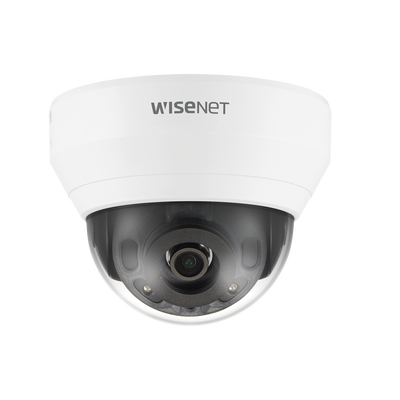 Hanwha Techwin Wisenet Cámara IP Tipo Domo interior 5 Megapíxel / Lente 6 mm / IR 20M / WDR 120db / H.265 & WiseStream MOD: QND-8030R