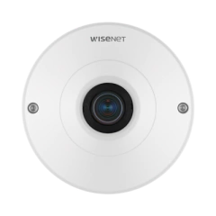 Hanwha Techwin Wisenet Camara IP Fish Eye Interior 6 Megapixel / WDR 120dB / PTZ Digital 8X / Video Analíticos / MicroSD / H.265 MOD: QNF8010