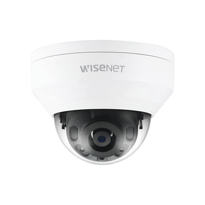 Hanwha Techwin Wisenet Cámara IP Tipo Domo Antivandálico 2 Megapíxel / Lente 2.8mm / IR 20M / WDR 120db / Exterior IP66 / H.265 & WiseStream MOD: QNV-6010R