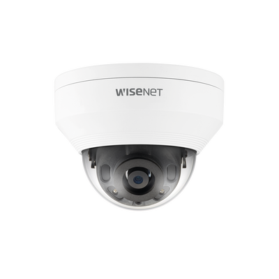 Hanwha Techwin Wisenet Cámara IP Tipo Domo Antivandálico 2 Megapixel / Lente 4 mm / IR 25 m / WDR 120db / Exterior IP66 / H.265 & WiseStream MOD: QNV-6022R