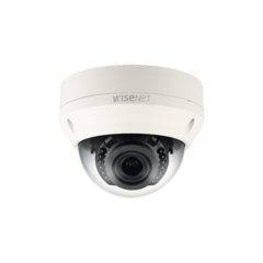 Hanwha Techwin Wisenet Cámara IP Tipo Domo Antivandálico 4 Megapíxel / Lente Motorizado 2.8-12mm / IR 30M / WDR 120db / Exterior IP66 / H.265 & WiseStream MOD: QNV-7080R