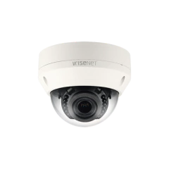 Hanwha Techwin Wisenet Cámara IP Tipo Domo Antivandálico 4 Megapíxel / Lente Motorizado 2.8-12mm / IR 30M / WDR 120db / Exterior IP66 / H.265 & WiseStream MOD: QNV-7080R