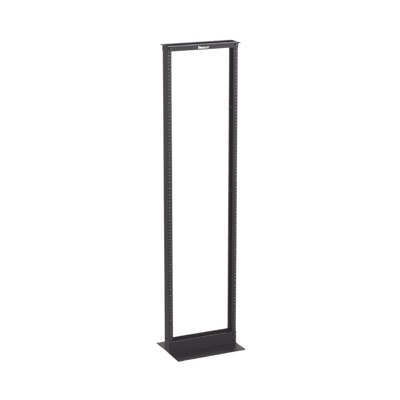 PANDUIT Rack de Dos Postes Estándar de 19 in, Rieles Numerados y Roscados #12-24, Fabricado en Aluminio, 45 Unidades de Rack, Color Negro MOD: R2P