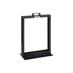 PANDUIT Rack de Dos Postes Estándar de 19 in, Rieles Numerados y Roscados #12-24, Fabricado en Aluminio, 13 Unidades de Rack, Color Negro MOD: R2P26
