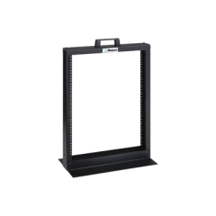 PANDUIT Rack de Dos Postes Estándar de 19 in, Rieles Numerados y Roscados #12-24, Fabricado en Aluminio, 13 Unidades de Rack, Color Negro MOD: R2P26