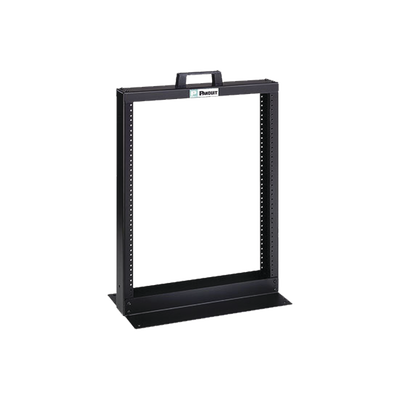 PANDUIT Rack de Dos Postes Estándar de 19 in, Rieles Numerados y Roscados #12-24, Fabricado en Aluminio, 13 Unidades de Rack, Color Negro MOD: R2P26