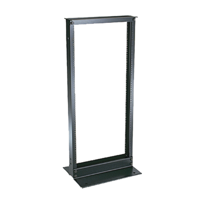 PANDUIT Rack de Dos Postes Estándar de 19 in, Rieles Numerados y Roscados #12-24, Fabricado en Aluminio, 24 Unidades de Rack, Color Negro MOD: R2P48