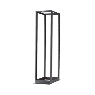 PANDUIT Rack de Cuatro Postes Estándar de 19", Rieles Numerados y Roscados #12-24, Profundidad Máxima de 23 in, 45 Unidades de Rack, Color Negro MOD: R4P23