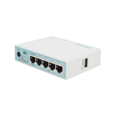 MIKROTIK (hEX) RouterBoard, 5 Puertos Gigabit Ethernet, 1 Puerto USB y versión 3 MOD: RB750GR3