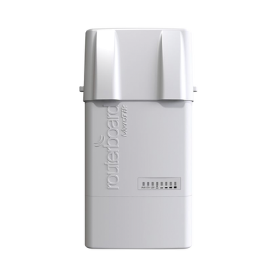 MIKROTIK (BaseBox 2) Punto de Acceso Conectorizado PTP y PTMP en 2.4 GHz 802.11 b/g/n, Hasta 1000 mW de Potencia, Cuenta con una Ranura miniPCIe para Expansión MOD: RB912UAG-2HPND-OUT