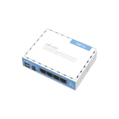 MIKROTIK (hAP Lite) 4 Puertos Fast Ethernet y Wi-Fi 2.4 GHz 802.11 b/g/n MOD: RB941-2ND