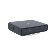 MIKROTIK (hAP ac lite Tower) 5 Puertos Fast Ethernet, WiFi Doble Banda 802.11ac, Base tipo Torre MOD: RB952UI-5AC2ND-TC