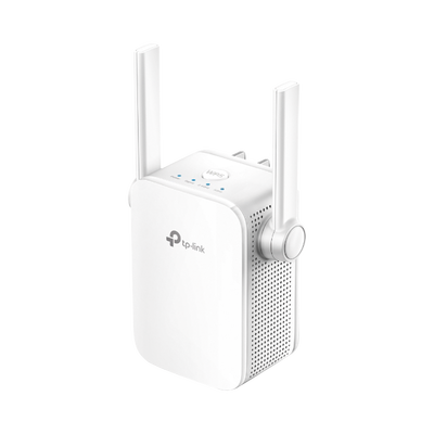 TP-LINK Repetidor / Extensor de Cobertura WiFi AC, 750 Mbps, doble banda 2.4 GHz y 5 GHz, con 1 puerto 10/100 Mbps con 2 antenas externas MOD: RE205