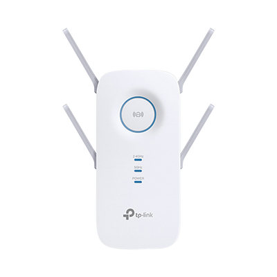TP-LINK Repetidor / Extensor de Cobertura WiFi AC, 2600 Mbps, doble banda 2.4 GHz y 5 GHz, con 1 puerto 10/100/1000 Mbps, 4 antenas externas MOD: RE650