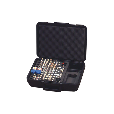 RF INDUSTRIES,LTD Mega Kit de adaptadores UNIDAPT de 70 piezas, en conjunto todos los del RFA-4019 y RFA-4023-01 en un solo estuche con bisagras MOD: RFA-4020