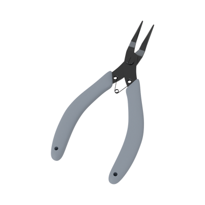 RF INDUSTRIES,LTD Pinzas de Punta Redonda Aserrada de 4.5" (125 mm) en Acero Inoxidable. MOD: RFA-4080-2