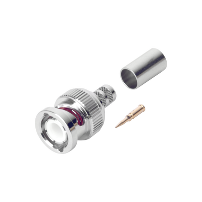 RF INDUSTRIES,LTD BNC Macho de Anillo Plegable para Cable PROFLEX, RG-59/U, 75 Ohm, 28 mm. MOD: RFB-1107-1P