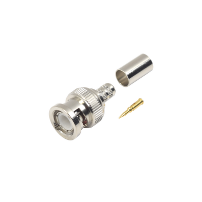 RF INDUSTRIES,LTD Conector BNC Macho de Anillo para cables RG-8/X, LMR-240, 9258. MOD: RFB-1107-1X