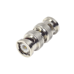 RF INDUSTRIES,LTD Adaptador en Línea Tipo Barril para 50 Ohm, de Conector BNC Macho a BNC Macho, Níquel/ Oro/ Teflón. MOD: RFB-1133