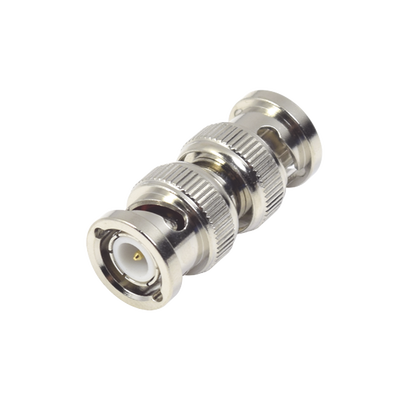 RF INDUSTRIES,LTD Adaptador en Línea Tipo Barril para 50 Ohm, de Conector BNC Macho a BNC Macho, Níquel/ Oro/ Teflón. MOD: RFB-1133