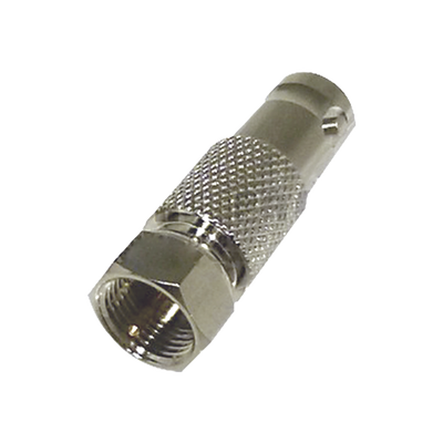 RF INDUSTRIES,LTD Adaptador en Línea para Video, de Conector BNC Hembra a F Macho, 50 Ohm, Níquel/ Oro/ Delrin. MOD: RFB-1144