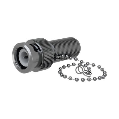 RF INDUSTRIES,LTD Carga Terminal Resistiva, 50 Ohm en BNC Macho con Cadena, 1/2 Watt, CD-1.5 GHz. MOD: RFB-1150-1