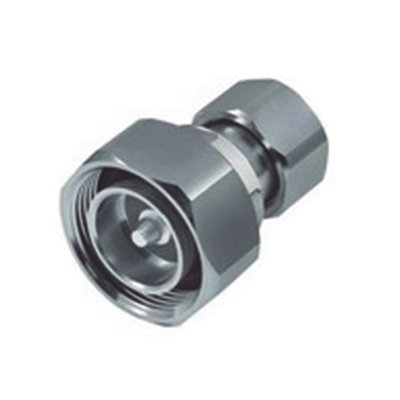 RF INDUSTRIES,LTD Adaptador en Línea de Conector DIN 7-16 Macho a 4.3-10 Macho, Bronce Blanco/ Plata/ Teflón. MOD: RFD-1686-4