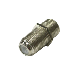 RF INDUSTRIES,LTD Adaptador Barril para 75 Ohm, de Conector F Hembra a F Hembra, Níquel/ Estaño/ Polietileno. MOD: RFF-1476