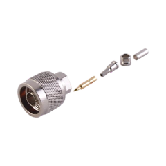 RF INDUSTRIES,LTD Conector N Macho de anillo plegable para cable RG-174/U, BELDEN 8216. MOD: RFN-1005-B-03