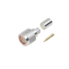 RF INDUSTRIES,LTD Conector N Macho de Anillo plegable para cables LMR-400, 9913, CNT-400, RG8/U-SYS, RFLASH-1113, 8214. MOD: RFN-1006-3I
