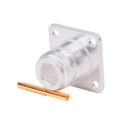 RF INDUSTRIES,LTD Conector N Hembra, montaje con 4 perforaciones a 18 mm MOD: RFN-1021-1
