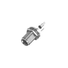 RF INDUSTRIES,LTD Conector N Hembra de Anillo para Chasis en 2D-Plano para cable RG-142/U. MOD: RFN-1022-8C1