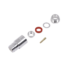 RF INDUSTRIES,LTD Conector N Hembra de Rosca para LMR-400, 9913, 7810A, 8214, CNT-400, RG8/U-SYS, R-FLASH-1113, Plata/ Oro/ Teflón. MOD: RFN-1024-1SI
