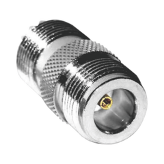 RF INDUSTRIES,LTD Adaptador en Línea de Conector N Hembra a UHF Hembra (SO-239), Plata/ Oro/ Teflón. MOD: RFN-1034-1