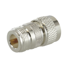 RF INDUSTRIES,LTD Adaptador en Línea de Conector N Hembra a UHF Macho (PL-259), Plata/ Oro/ Teflón. MOD: RFN-1036-1