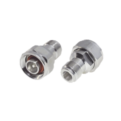 RF INDUSTRIES,LTD Adaptador en Línea, de N Hembra a (Mini) DIN 4.1-9.5 Macho, PIM -155 dBc, Bronce Blanco/ Plata/ Teflón. MOD: RFN-1046-4