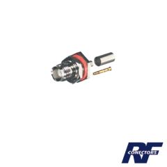 RF INDUSTRIES,LTD Conector TNC Hembra Hermético, montaje Trasero, D plano. MOD: RFT-1212