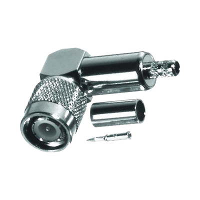 RF INDUSTRIES,LTD Conector TNC Macho en Ángulo Recto para Cable RG-58/U, LMR-195 Níquel/ Oro/ Teflón.​ MOD: RFT-1218