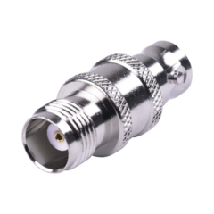RF INDUSTRIES,LTD Adaptador en Línea de Conector TNC Hembra a BNC Hembra, Níquel/ Oro/ Teflón. MOD: RFT-1232