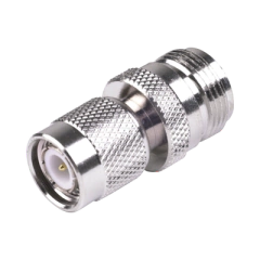 RF INDUSTRIES,LTD Adaptador en Línea de Conector TNC Macho a N Hembra, Níquel/ Oro/ Teflón. MOD: RFT-1234
