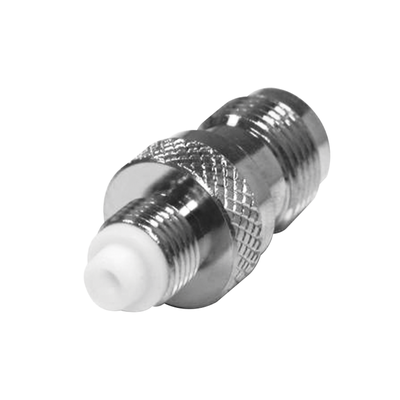 RF INDUSTRIES,LTD Adaptador en Línea, de Conector TNC Hembra a FME Hembra, Niple Europeo, Níquel/ Oro/ Teflón. MOD: RFT-1240