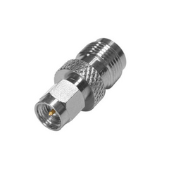 RF INDUSTRIES,LTD Adaptador en Línea de Conector TNC Hembra a SMA Macho, Níquel/ Oro/ Teflón.. MOD: RFT-1241-6