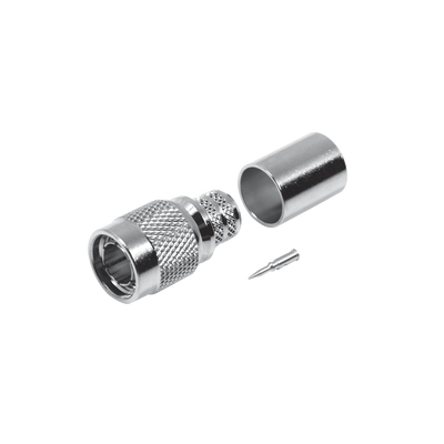 RF INDUSTRIES,LTD Conector TNC Macho, de Anillo Plegable para Cable RG-11/U, Níquel/ Oro/ Teflón. MOD: RFT-1803-R
