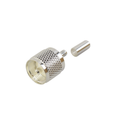 RF INDUSTRIES,LTD Conector UHF Macho (PL-259) de anillo plegable para cables RG-58/U, RG-142/U. MOD: RFU-505-ST